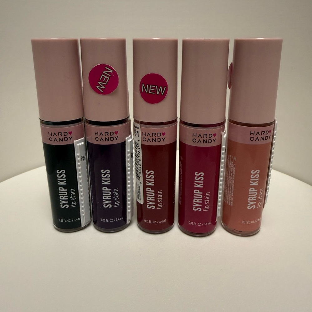 Hard Candy Syrup Kiss Lip Tint Lot of 5 – Mixed Shades – New Sealed